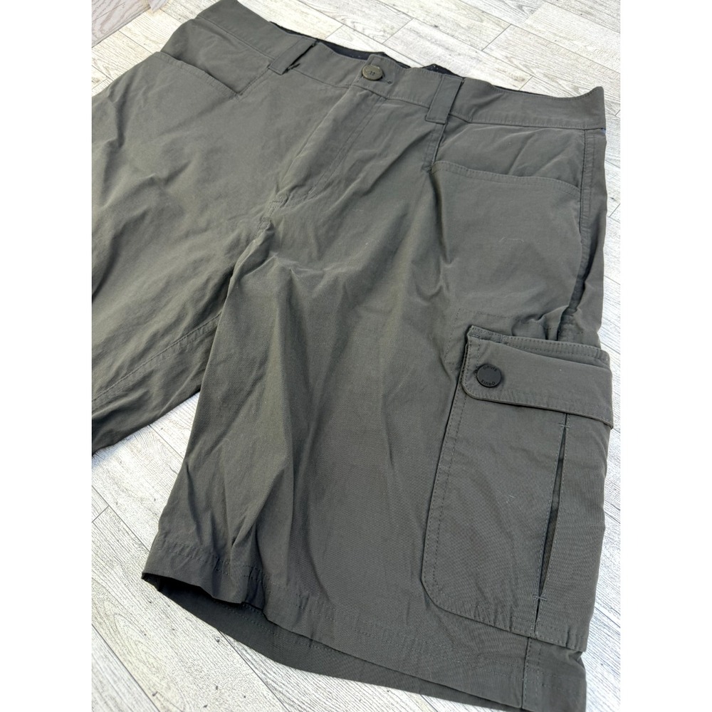 Orvis Gray Charcoal Tech Cargo Voyager Shorts Men's 34 Comfort Stretch Outdoor